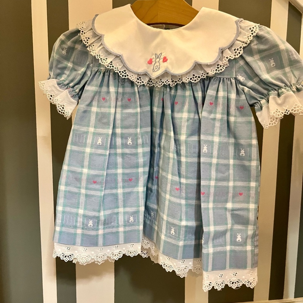 Good Lad Blue and White Dress with Peter Pan Collar